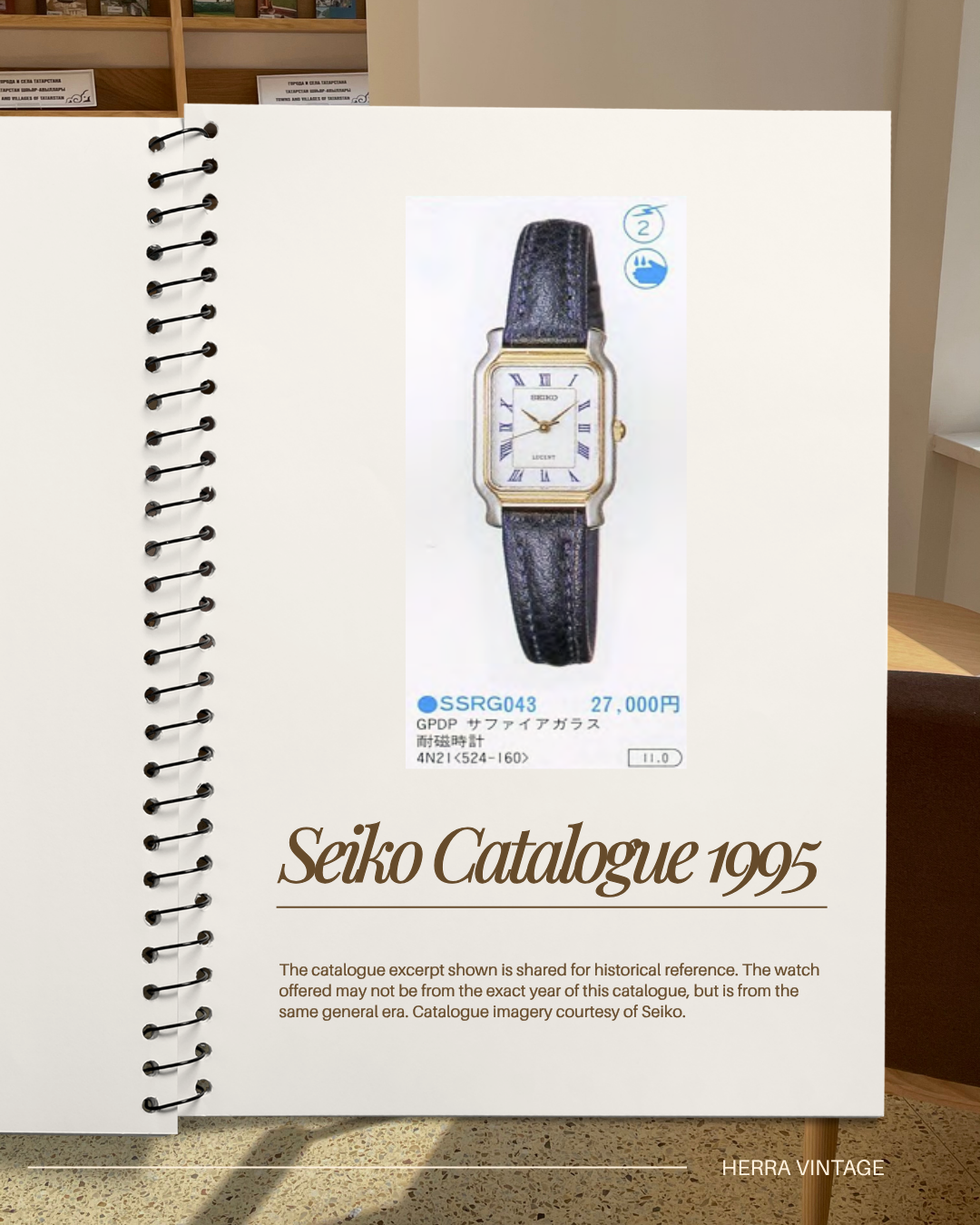 Vintage 1990s Seiko Lucent Two Toned Roman Petite Tank