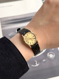 Rare Full Original Vintage Universal Geneve Gold-plated Sunburst Dial