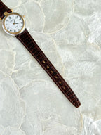 Rare Vintage Lanvin 26mm Two Toned Roman Numerals
