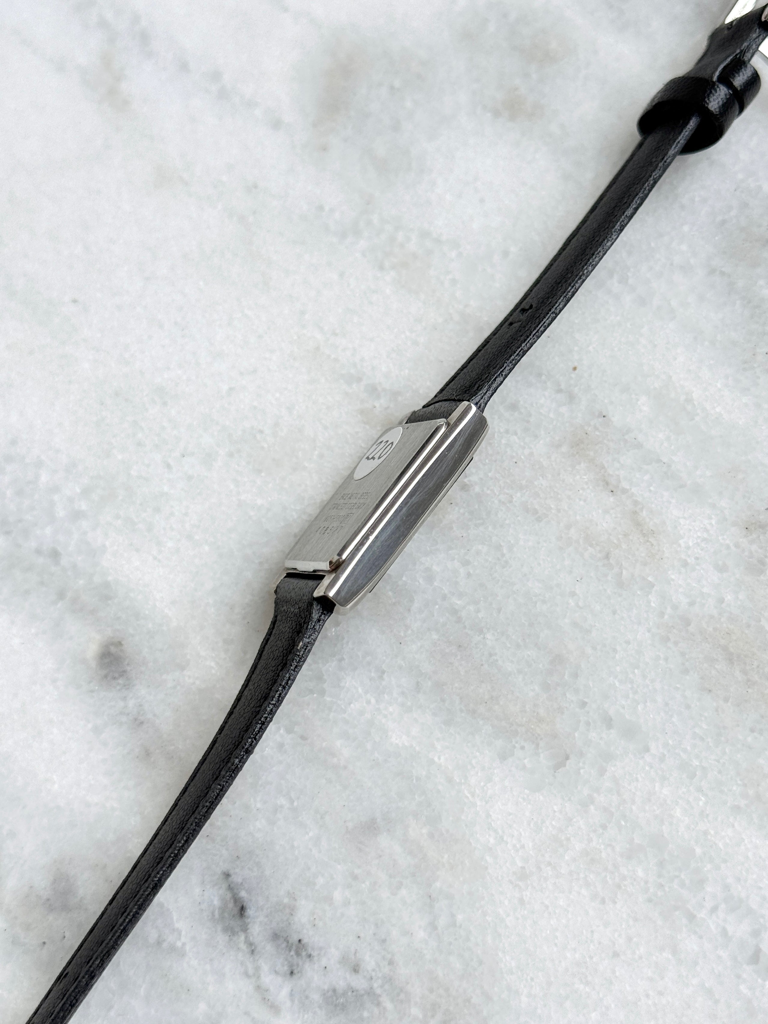 Vintage Alba Black Diagonal Stripes Stainless Steel Tank