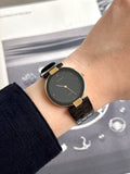 Rare Full Original Vintage Seiko Lassale Ultra-Thin Profile "Black Moon"