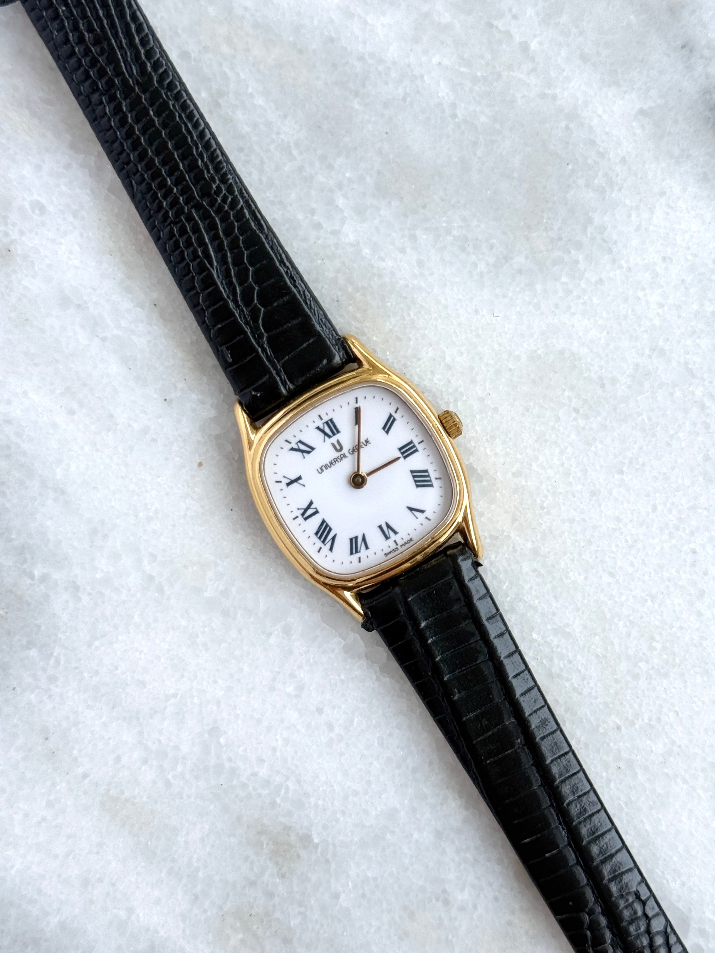 Vintage Universal Genève Swiss Made Petite Roman Square Tank