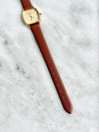 Vintage 1980s Seiko Exceline Gold-plated Textured Champagne Dial