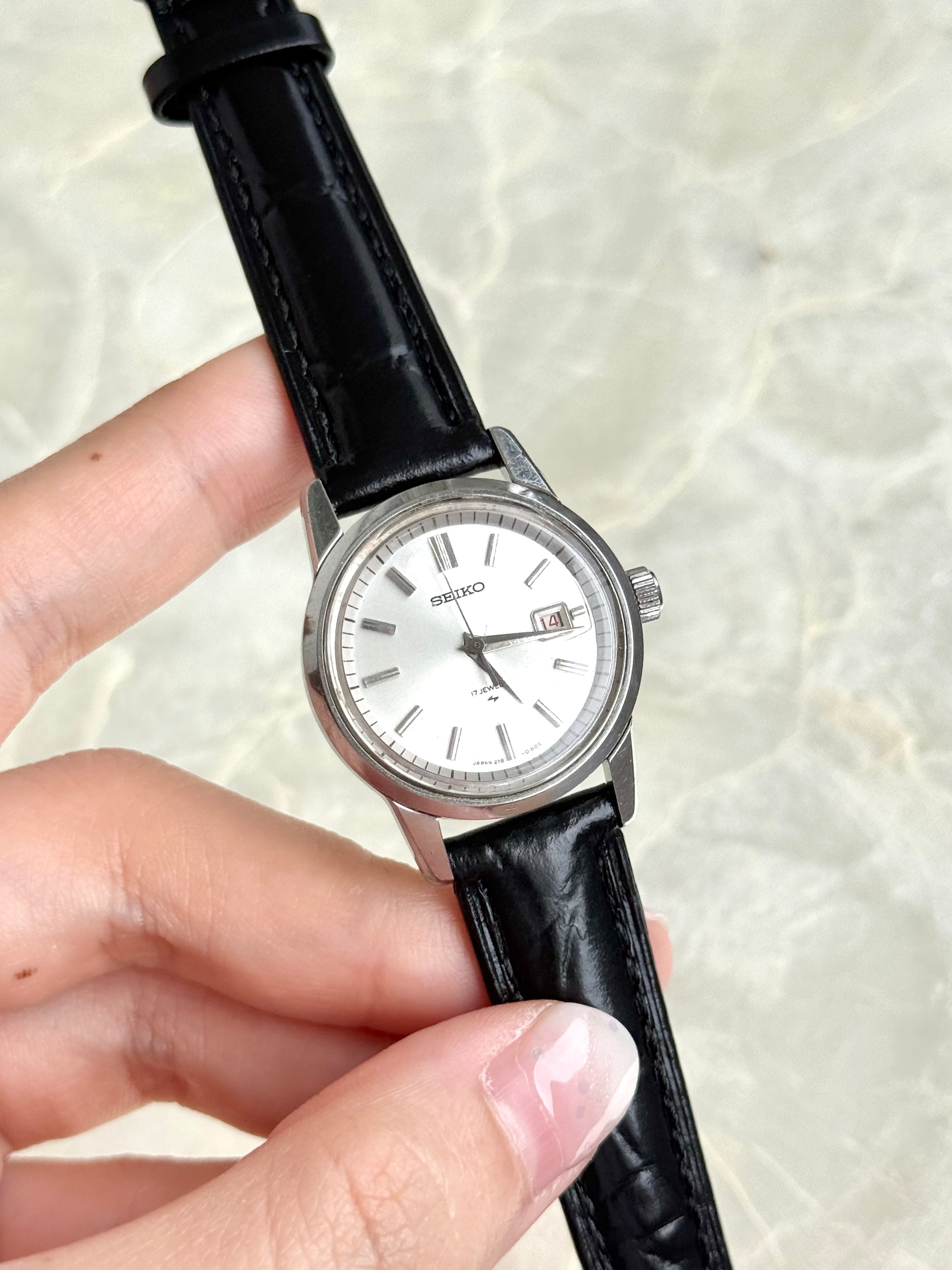 Rare Vintage 1970s Seiko Mechanical Manual Winding 17 Jewels