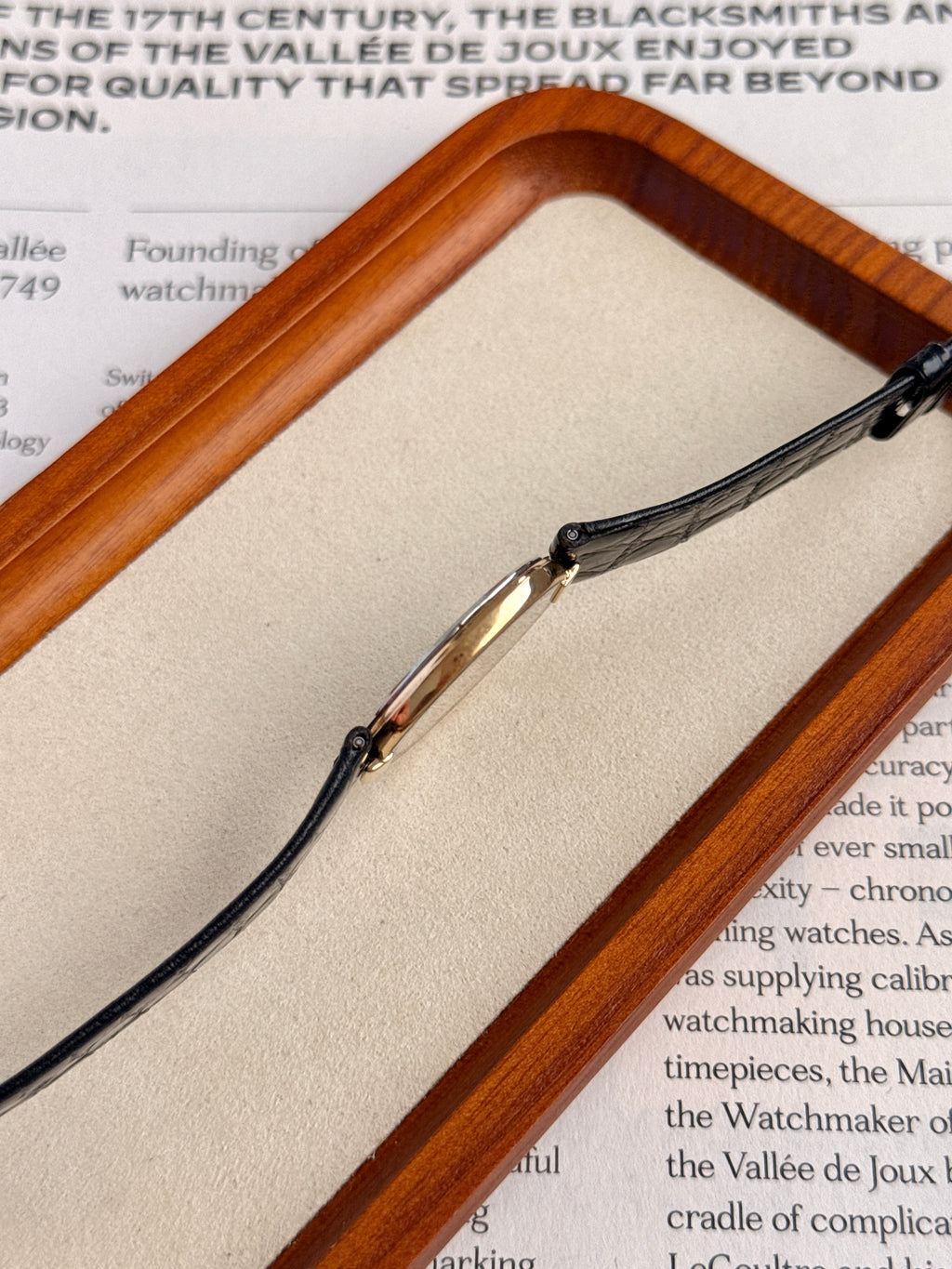 Rare Full Original Vintage Seiko Lassale Ultra-Thin Profile "Black Moon"