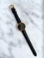 Vintage YSL 32mm Large Octagonal Gray Sunburst Dial