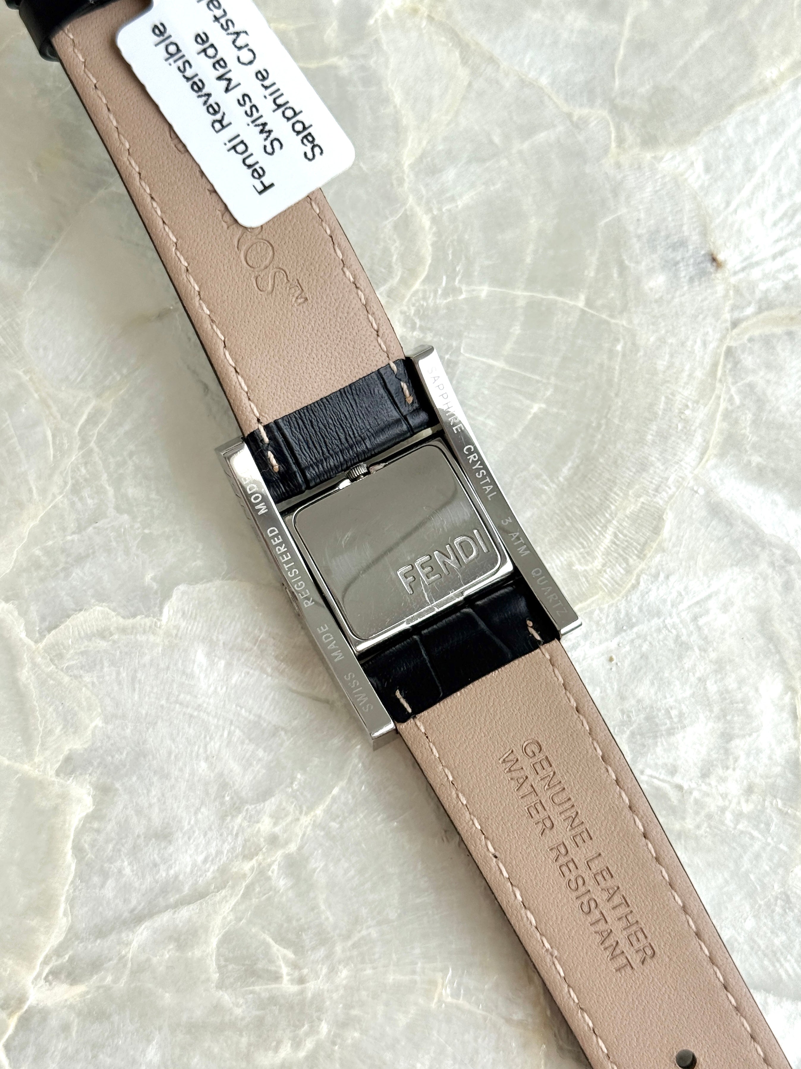 Rare 1990s Vintage Fendi Reversible Conceal Blue Dial
