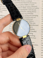 Rare Full Original Vintage Seiko Lassale Ultra-Thin Profile "Black Moon"