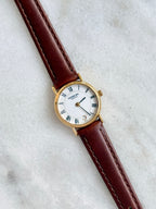 Vintage Raymond Weil 18k Gold-Plated Case with Date Window