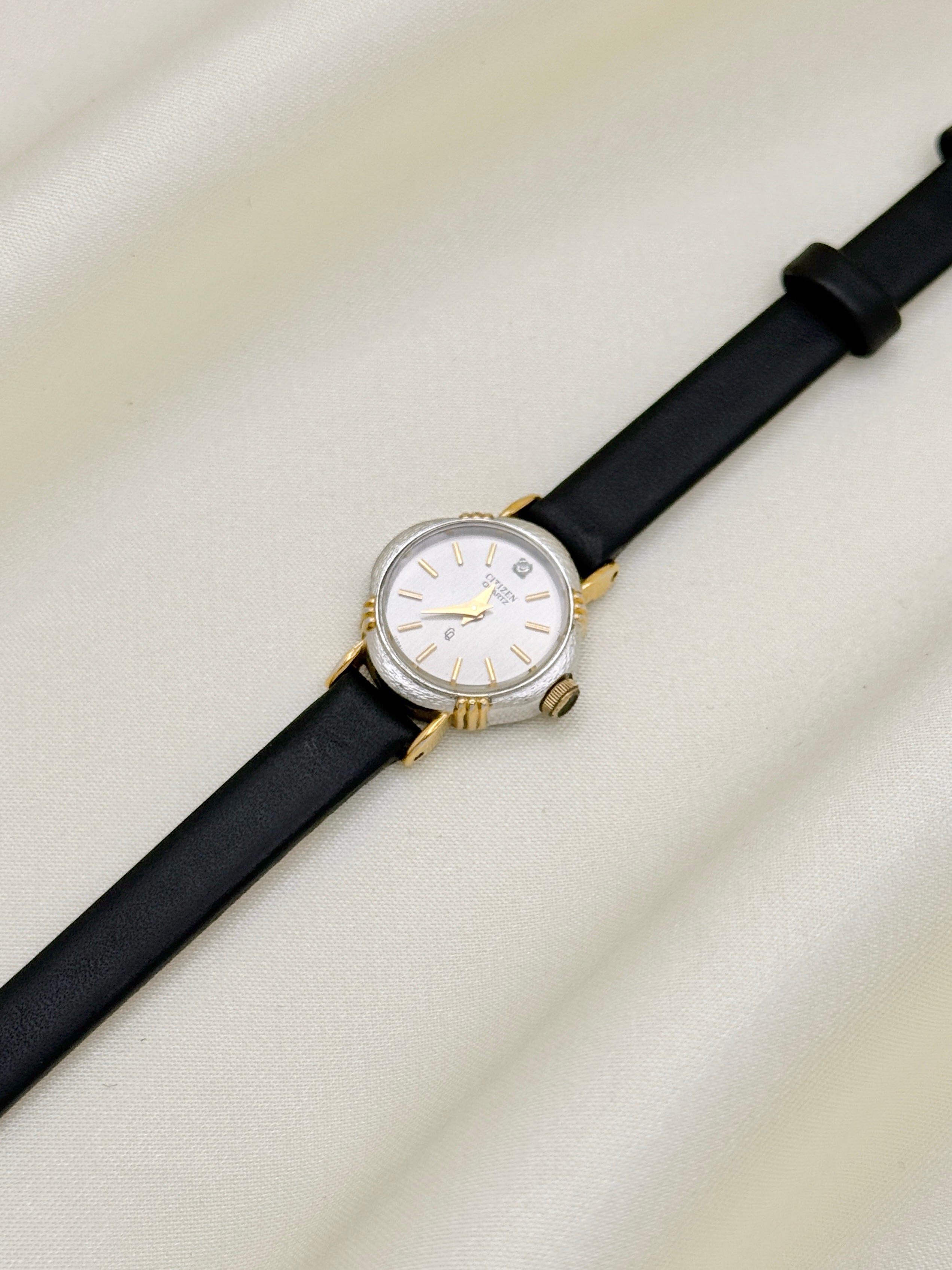 Rare Citizen Petite Textured Bezel with Gold Accents