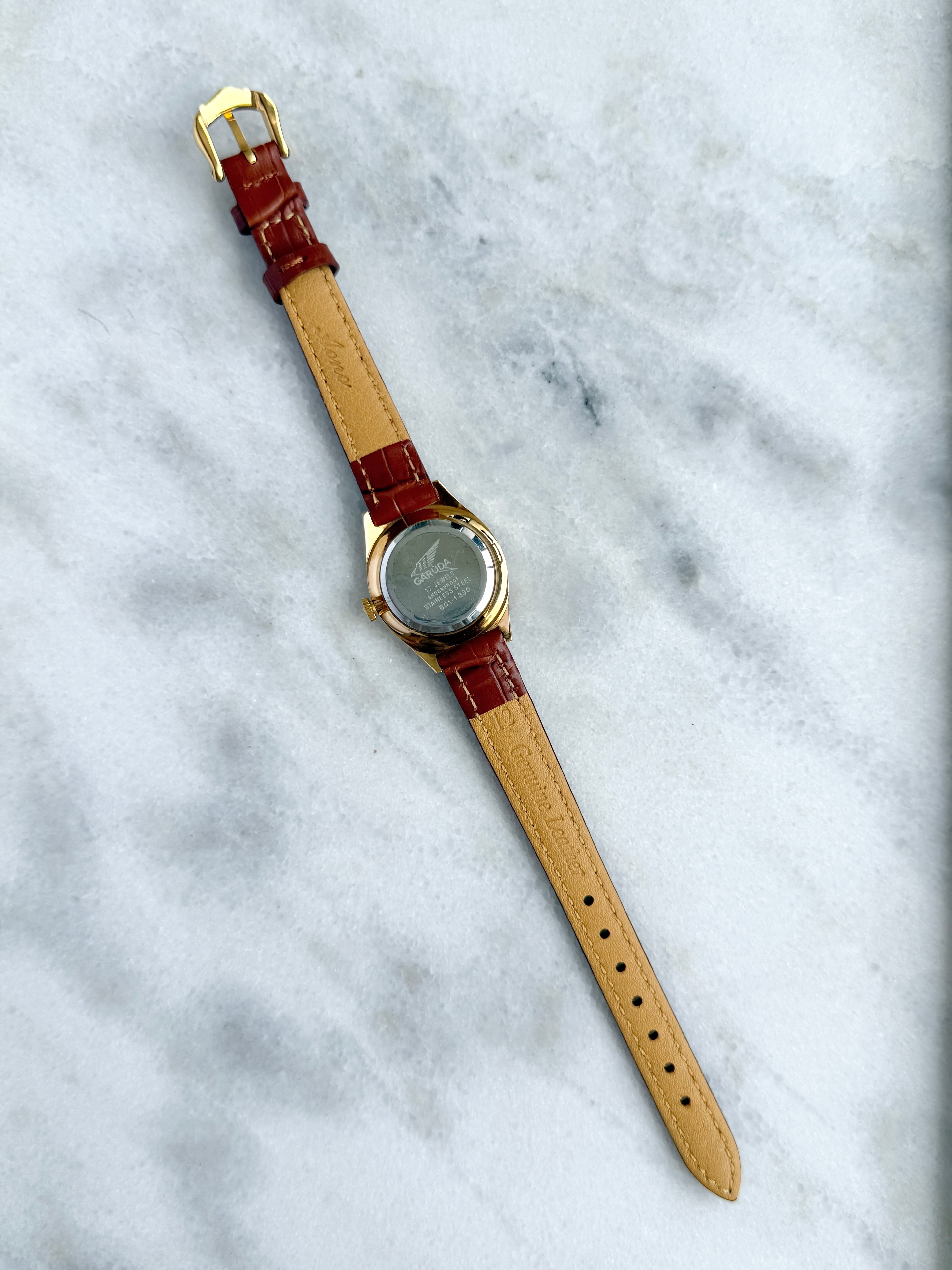 Vintage 1980s Garuda Swiss Mechanical Manual Winding
