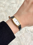 Rare Vintage Citizen Gold Toned Elongated Tonneau Case