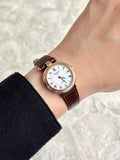 Rare Vintage Lanvin 26mm Two Toned Roman Numerals