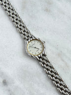 Vintage Exceed by Citizen Mother-of-pearl Dial with Beads-of-Rice Bracelet