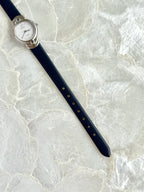 Vintage Sylph by Citizen Petite Silver Toned with Navy Straps