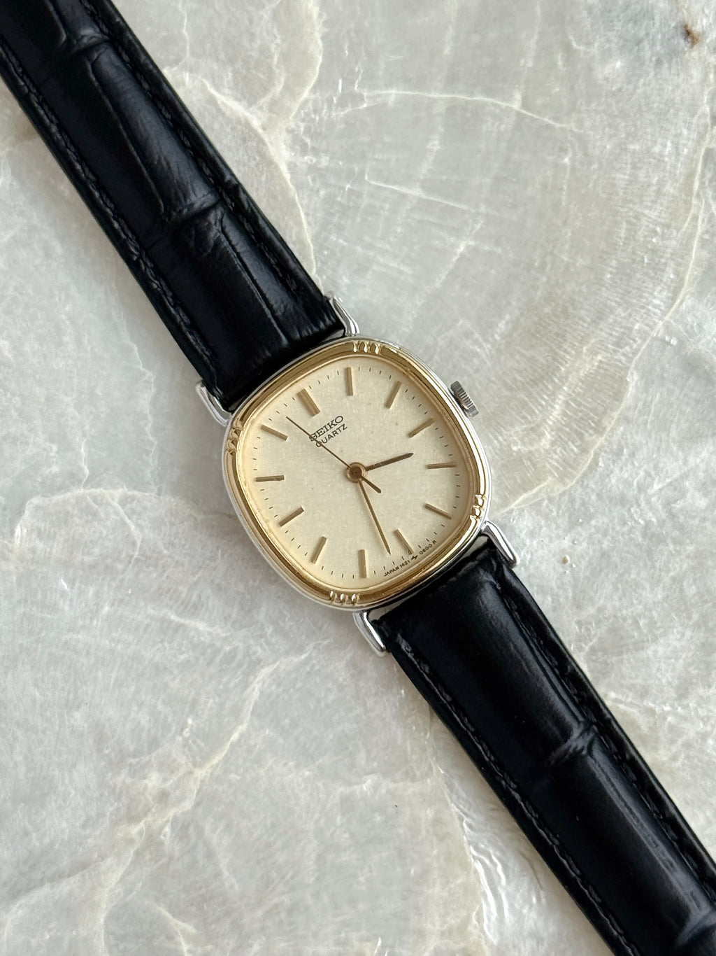 Vintage Seiko Two Toned Cushion Case Champagne Dial