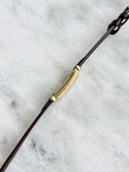 Vintage Elle Paris Gold Toned Elongated Tank with Roman Numerals