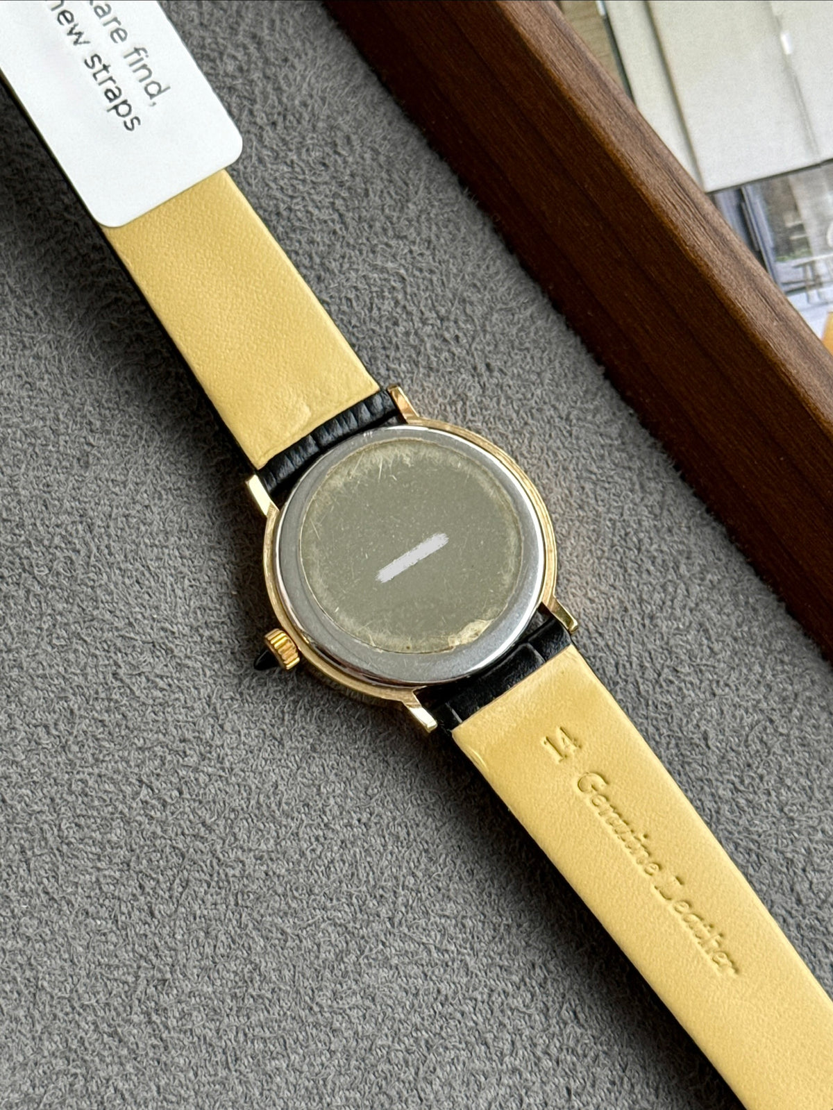 Vintage 1990s Lanvin Swiss Movement Roman Dial with Cabochon Crown