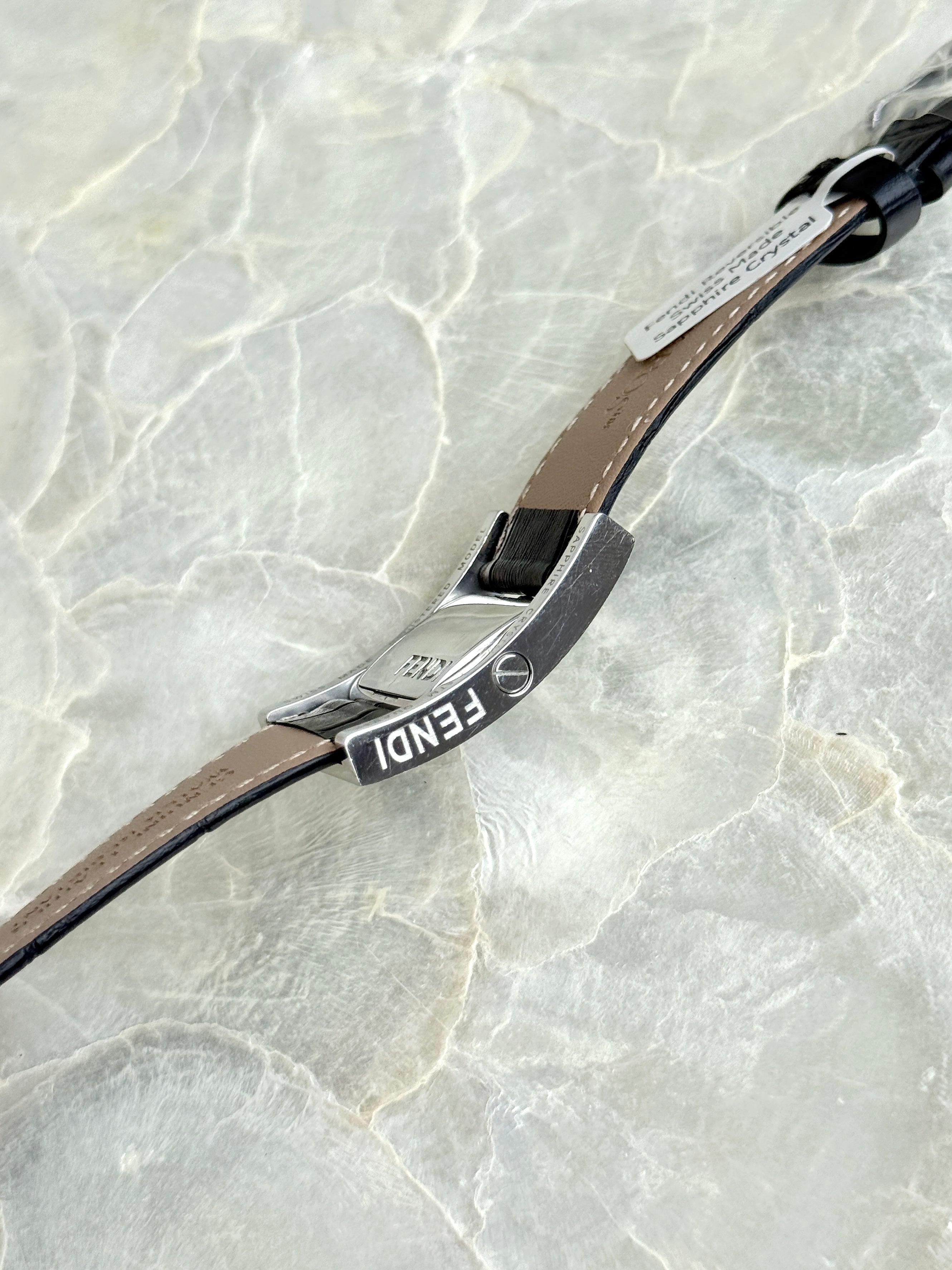 Rare 1990s Vintage Fendi Reversible Conceal Blue Dial