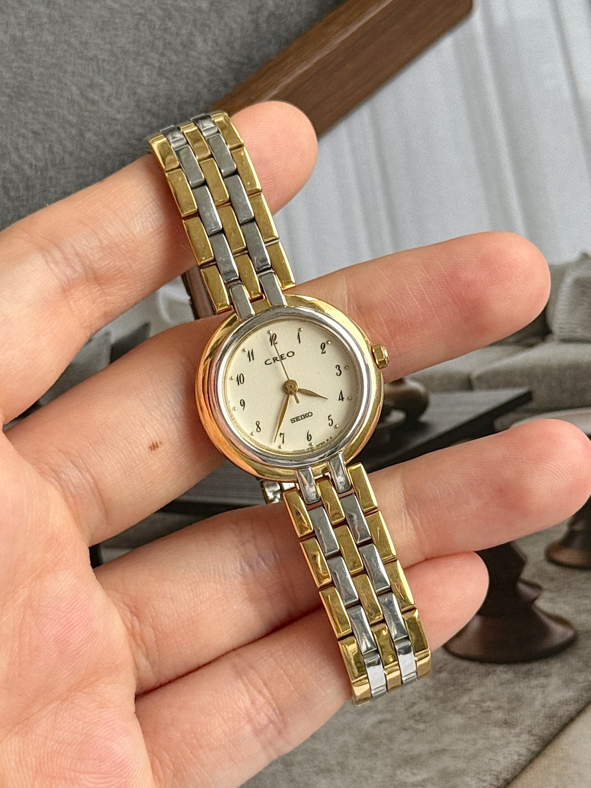 Vintage 1991 Seiko Creo Two Toned Multi-link Bracelet