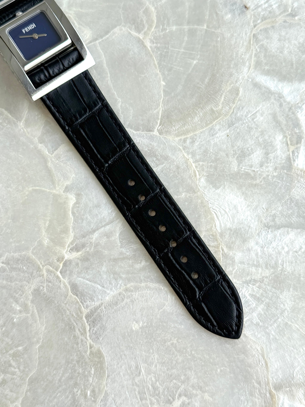 Rare 1990s Vintage Fendi Reversible Conceal Blue Dial