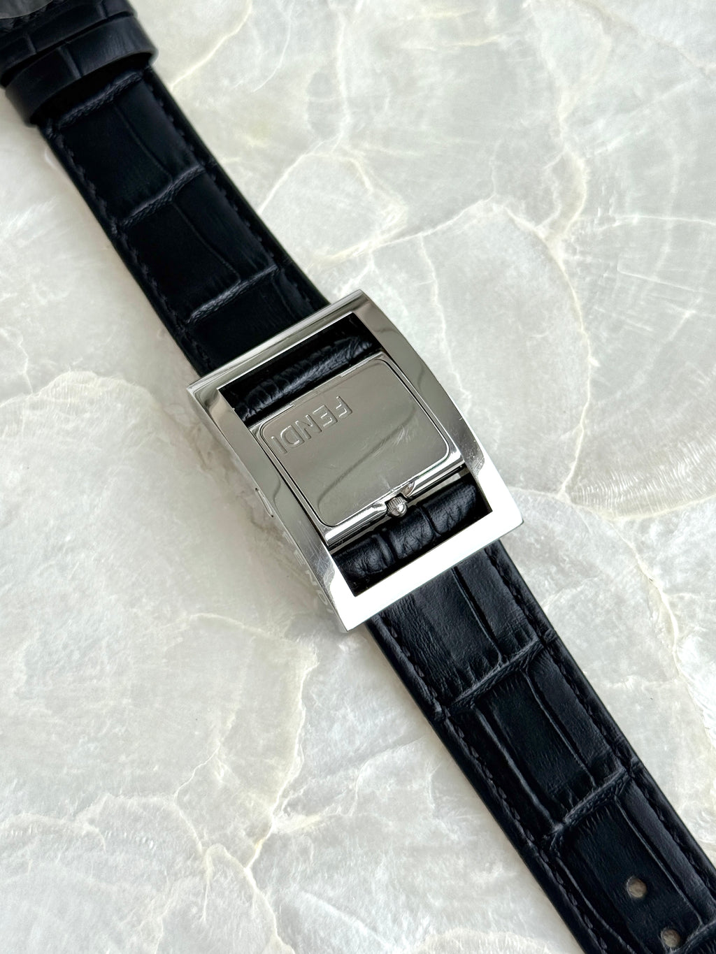 Rare 1990s Vintage Fendi Reversible Conceal Blue Dial
