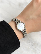 Vintage Exceed by Citizen Mother-of-pearl Dial with Beads-of-Rice Bracelet