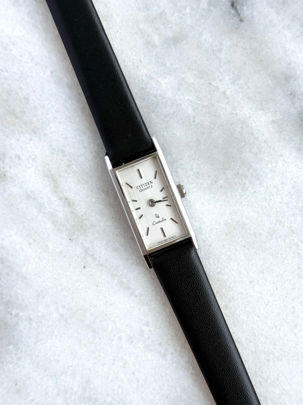 Vintage Citizen Castalia Silver Toned Petite Elongated Tank