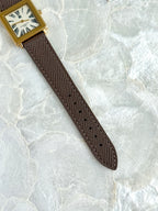 Vintage Givenchy Essence "Exploding" Roman Numerals Gold Toned Square Case