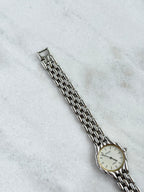 Vintage Exceed by Citizen Mother-of-pearl Dial with Beads-of-Rice Bracelet