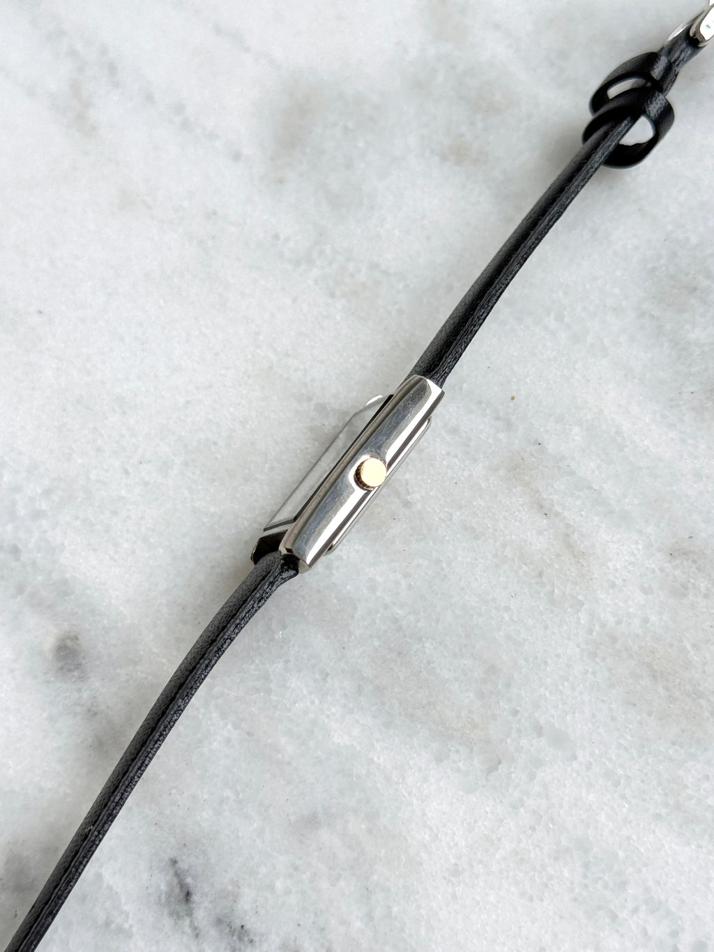 Vintage Alba Black Diagonal Stripes Stainless Steel Tank