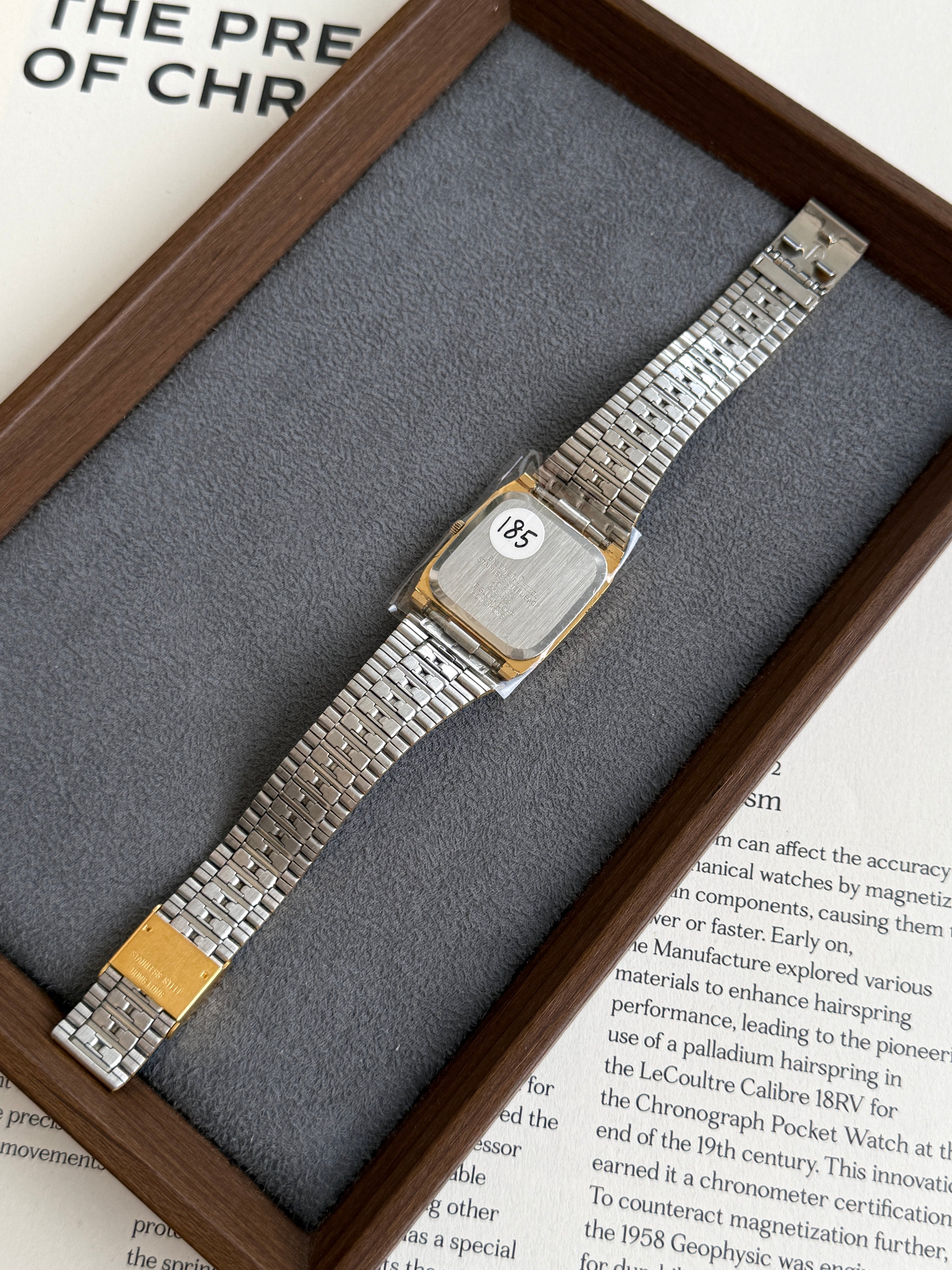 Vintage 29mm Armitron Deauville Square Case in Full Gold Tone