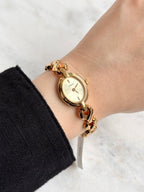 New Old Stock Unworn Lorus Gold Toned with Oval Dial