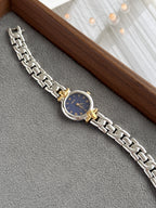 Vintage 1992 Seiko Tissé Blue Roman Dial with Convex Glass