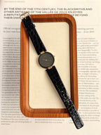 Rare Full Original Vintage Seiko Lassale Ultra-Thin Profile "Black Moon"