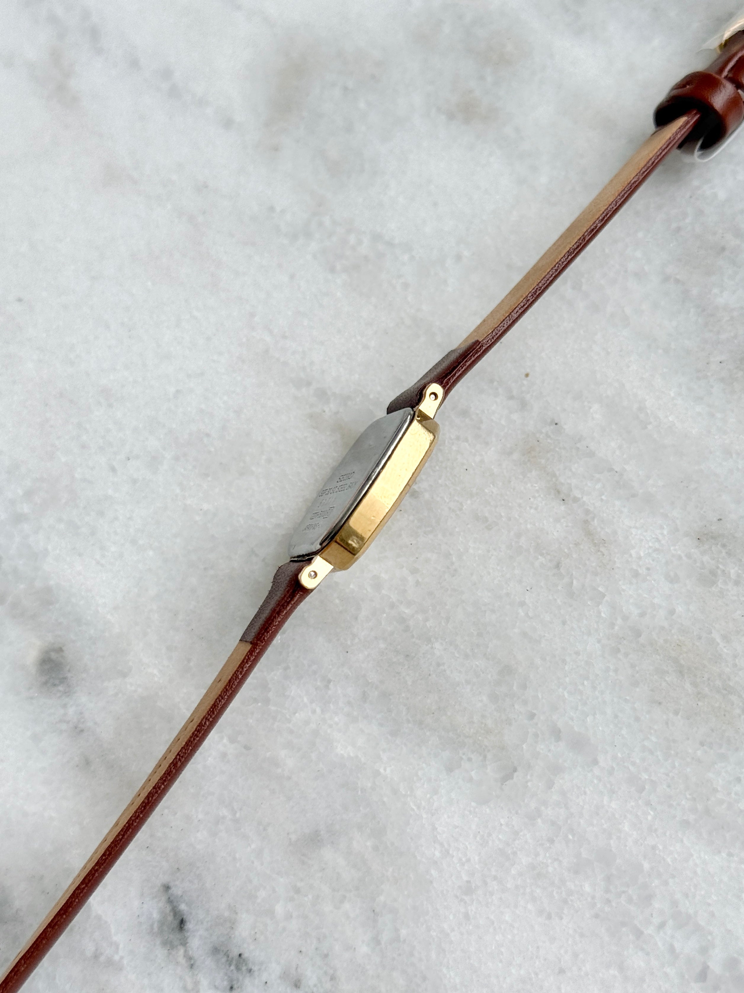 Vintage 1980s Seiko Exceline Gold-plated Textured Champagne Dial