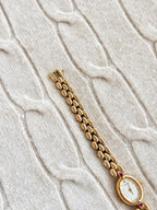 Vintage 1990s Seiko Petite Oval Case with Ruby