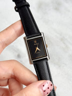 Vintage Alba Black Diagonal Stripes Stainless Steel Tank