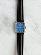 NOS Vintage Citizen Mechanical Manual Winding Blue Tank WGP