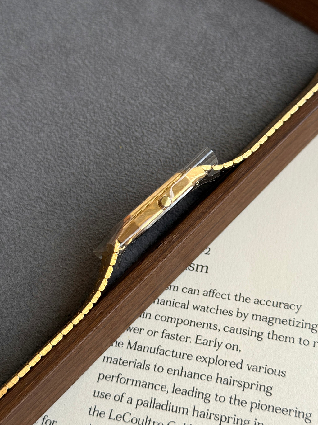 Vintage 29mm Armitron Deauville Square Case in Full Gold Tone