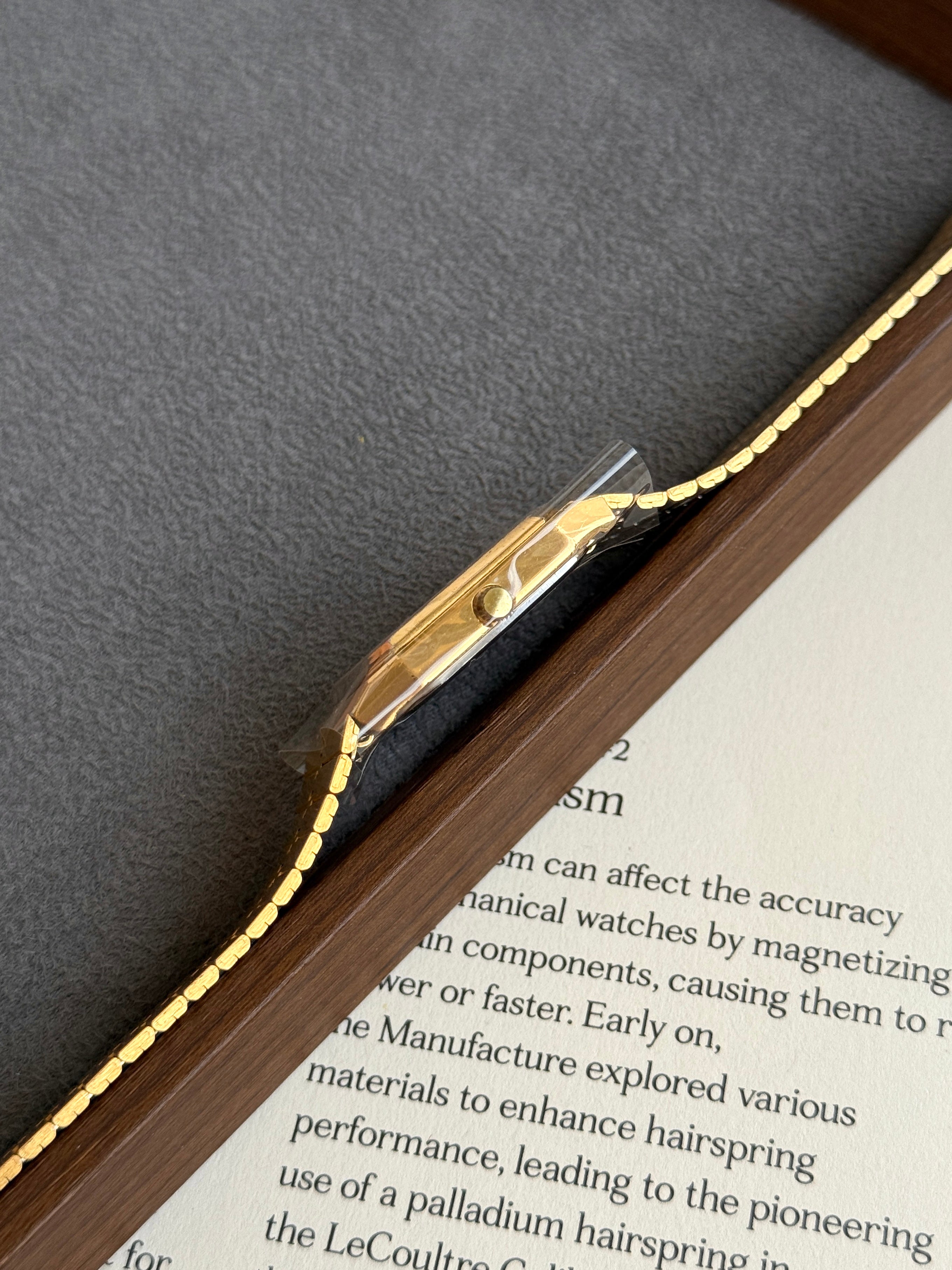 Vintage 29mm Armitron Deauville Square Case in Full Gold Tone