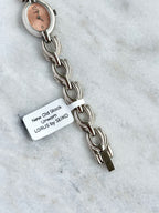 New Old Stock Unworn Lorus Silver Toned with Peach Oval Dial