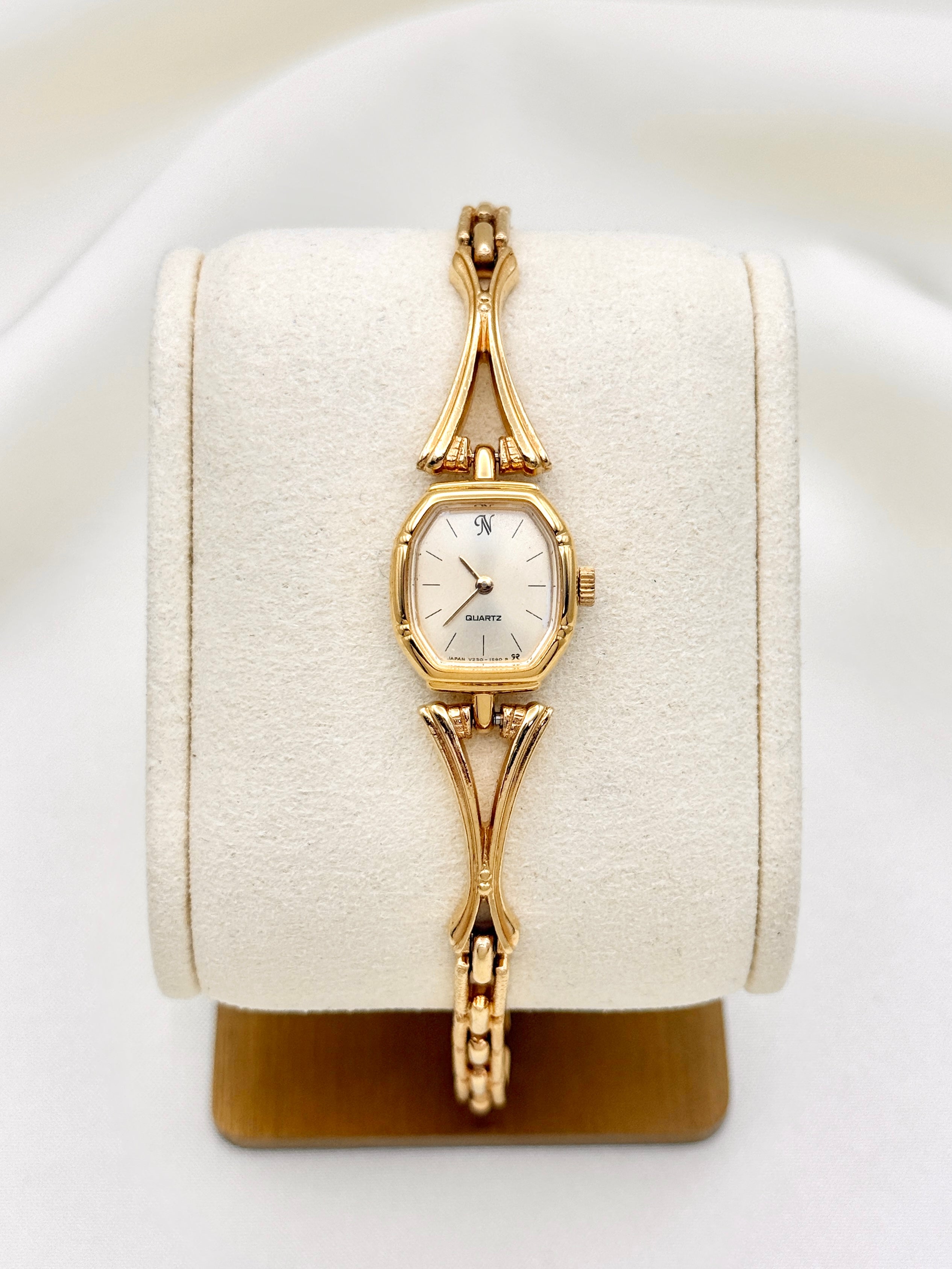 Vintage Noevir by Citizen Gold Toned Sunburst Dial