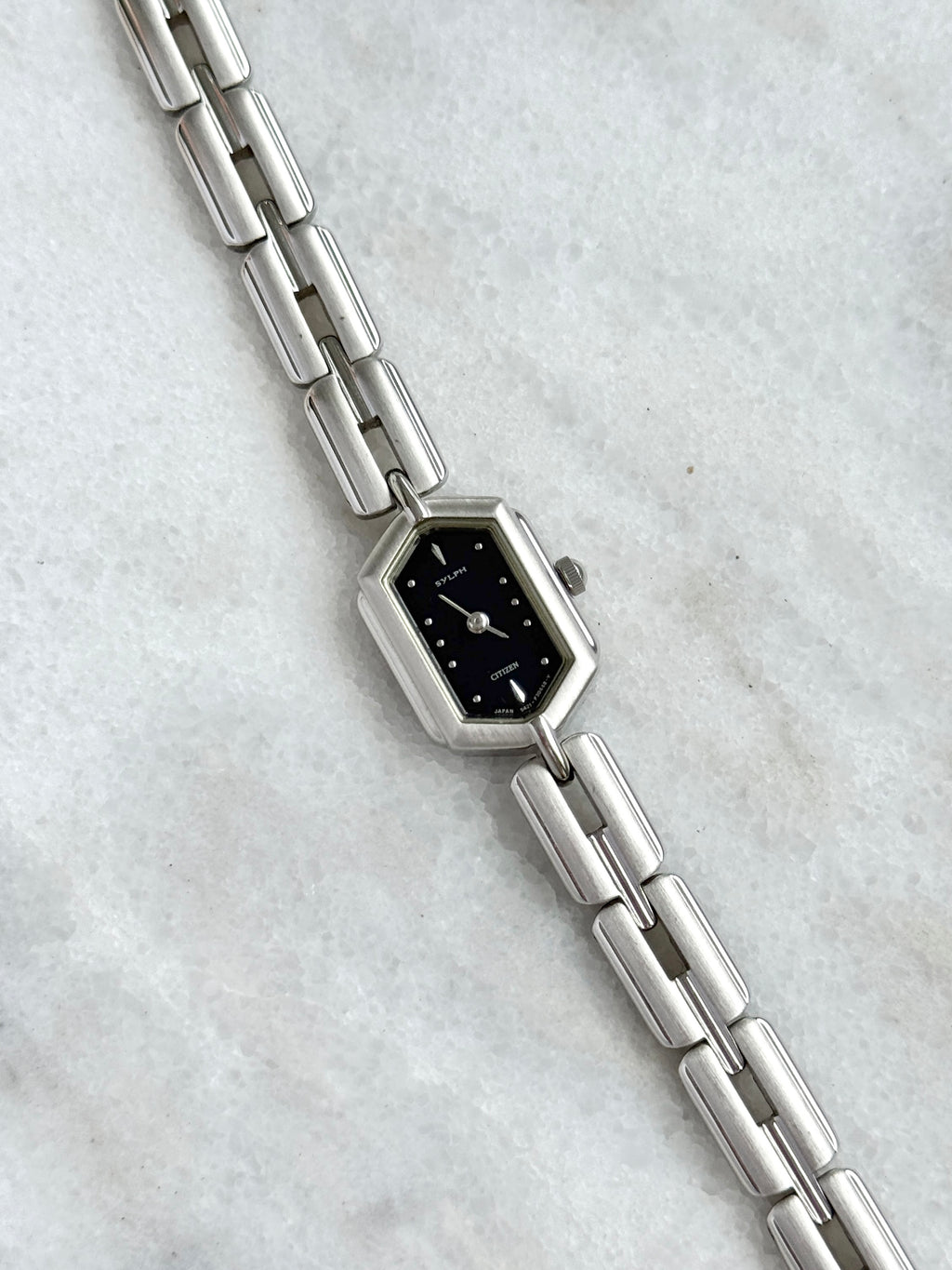 Rare Vintage Sylph by Citizen Navy Hexagonal Long Dial