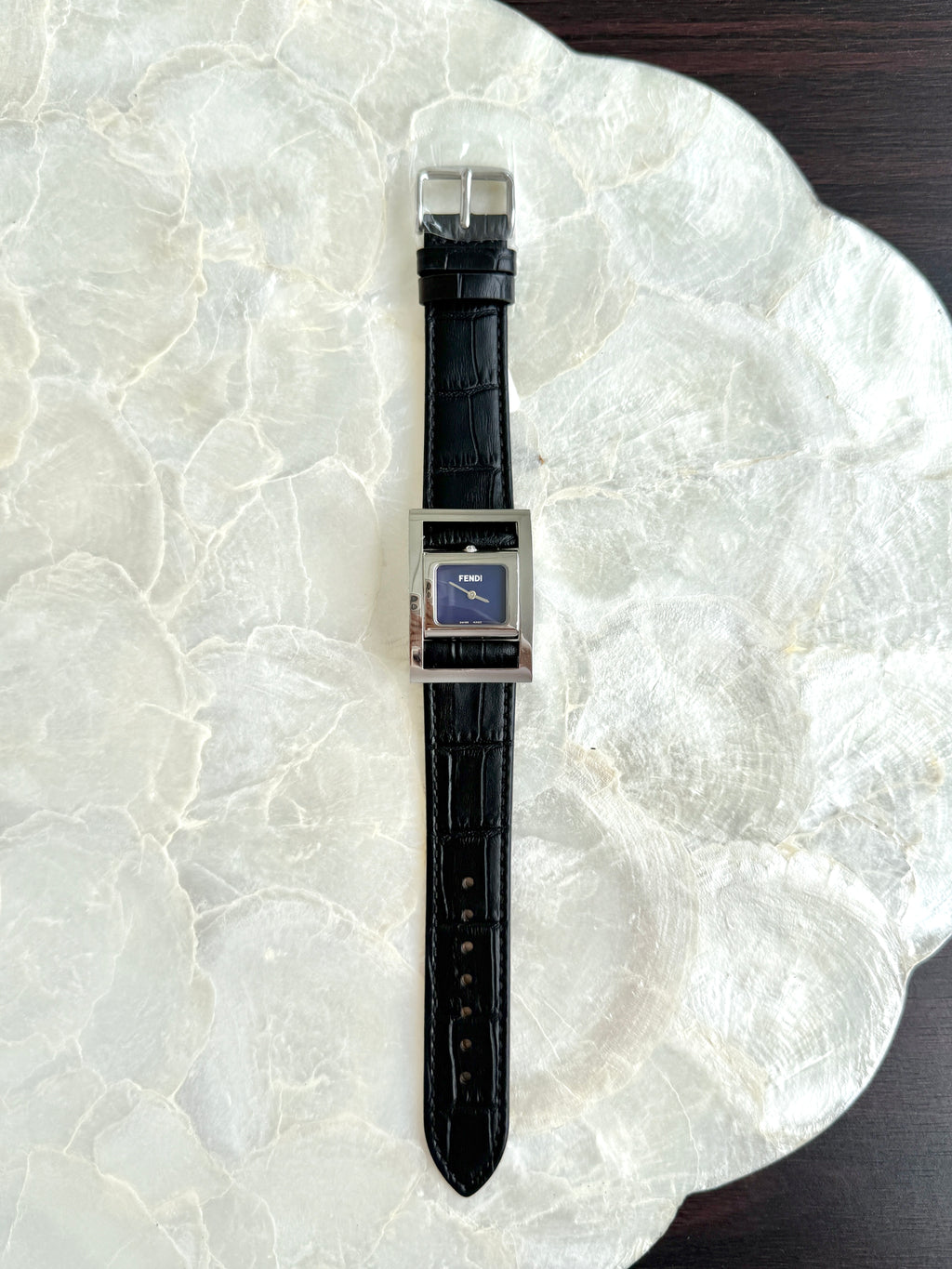 Rare 1990s Vintage Fendi Reversible Conceal Blue Dial