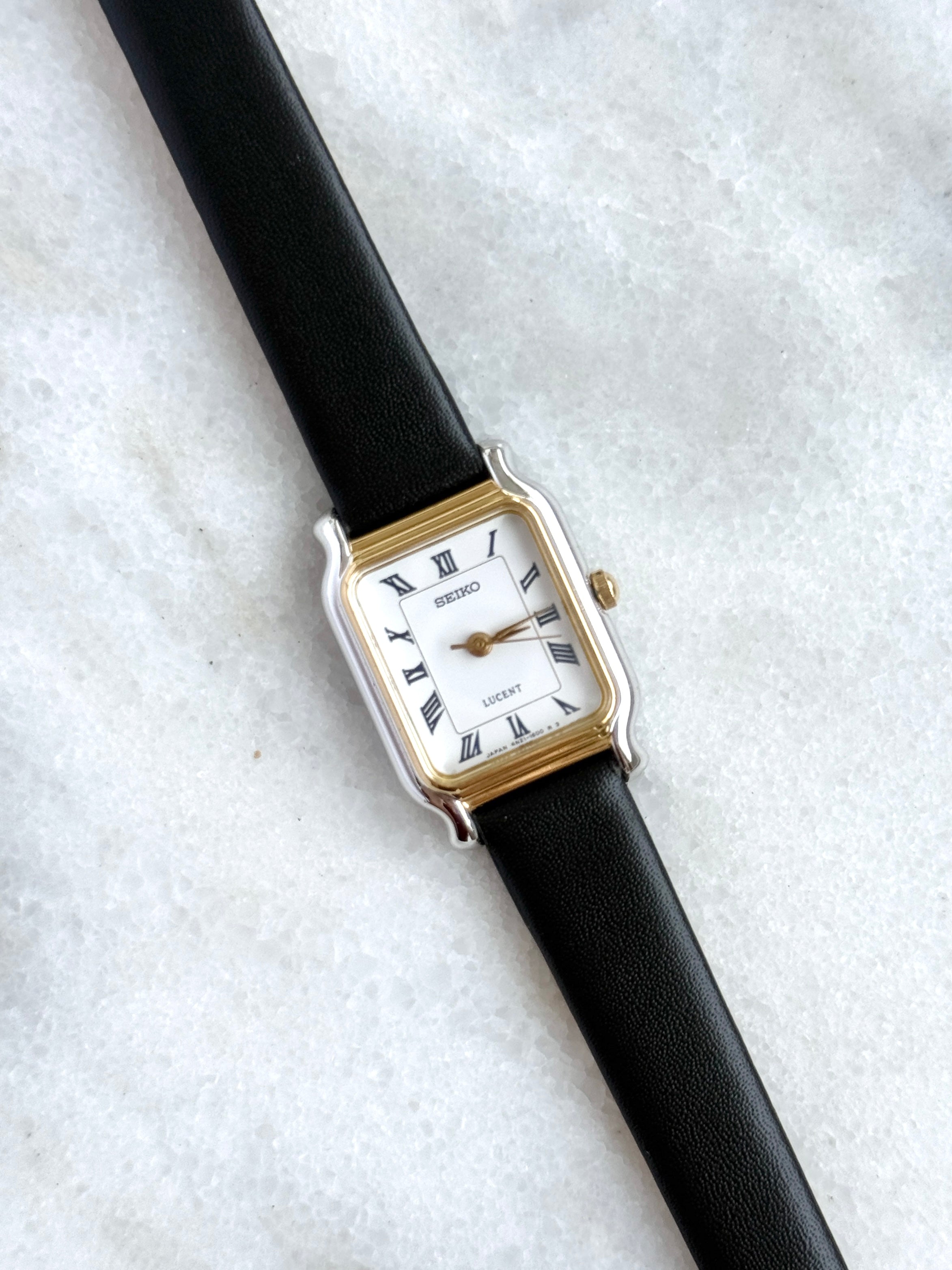 Vintage 1990s Seiko Lucent Two Toned Roman Petite Tank