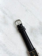 Vintage Alba Black Diagonal Stripes Stainless Steel Tank