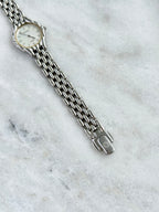 Vintage Exceed by Citizen Mother-of-pearl Dial with Beads-of-Rice Bracelet