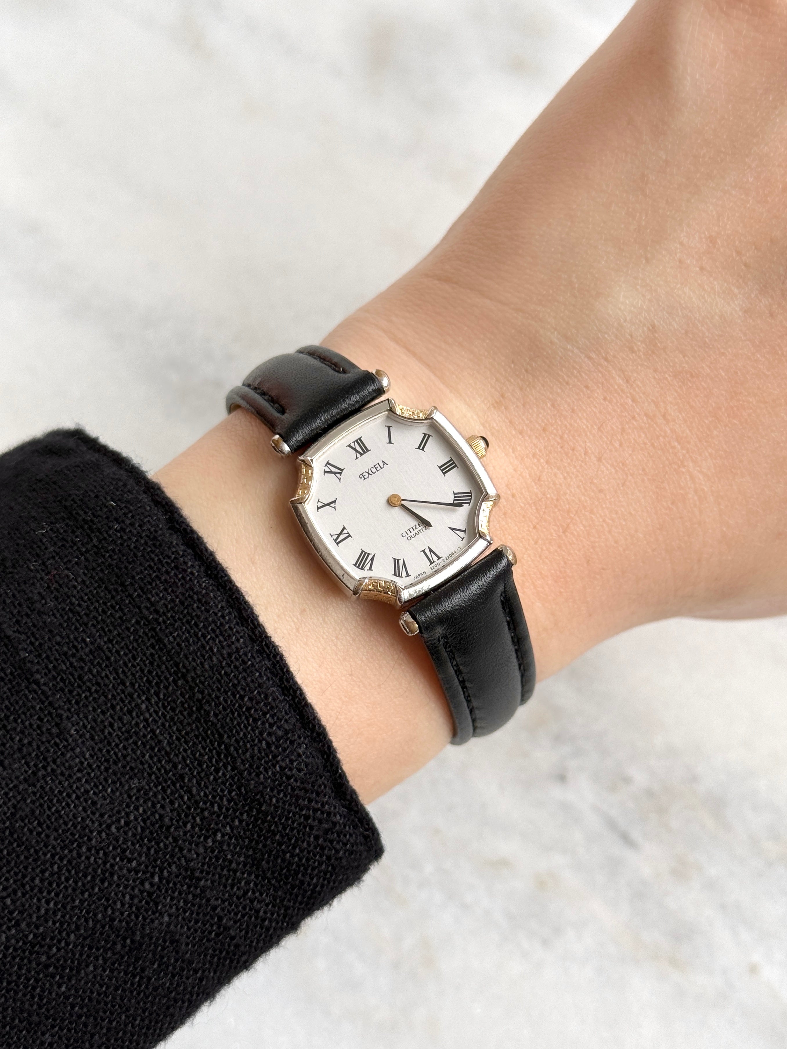 Rare Excela by Citizen Curved Corners Octagonal with Roman Numerals