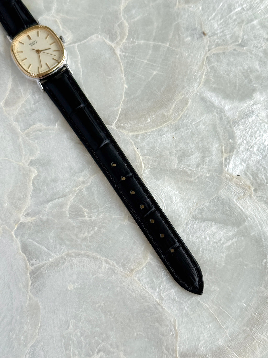 Vintage Seiko Two Toned Cushion Case Champagne Dial